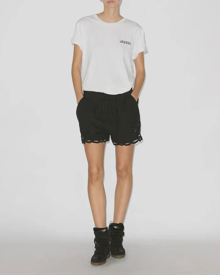 Authentieke leren sneakers met sleehak