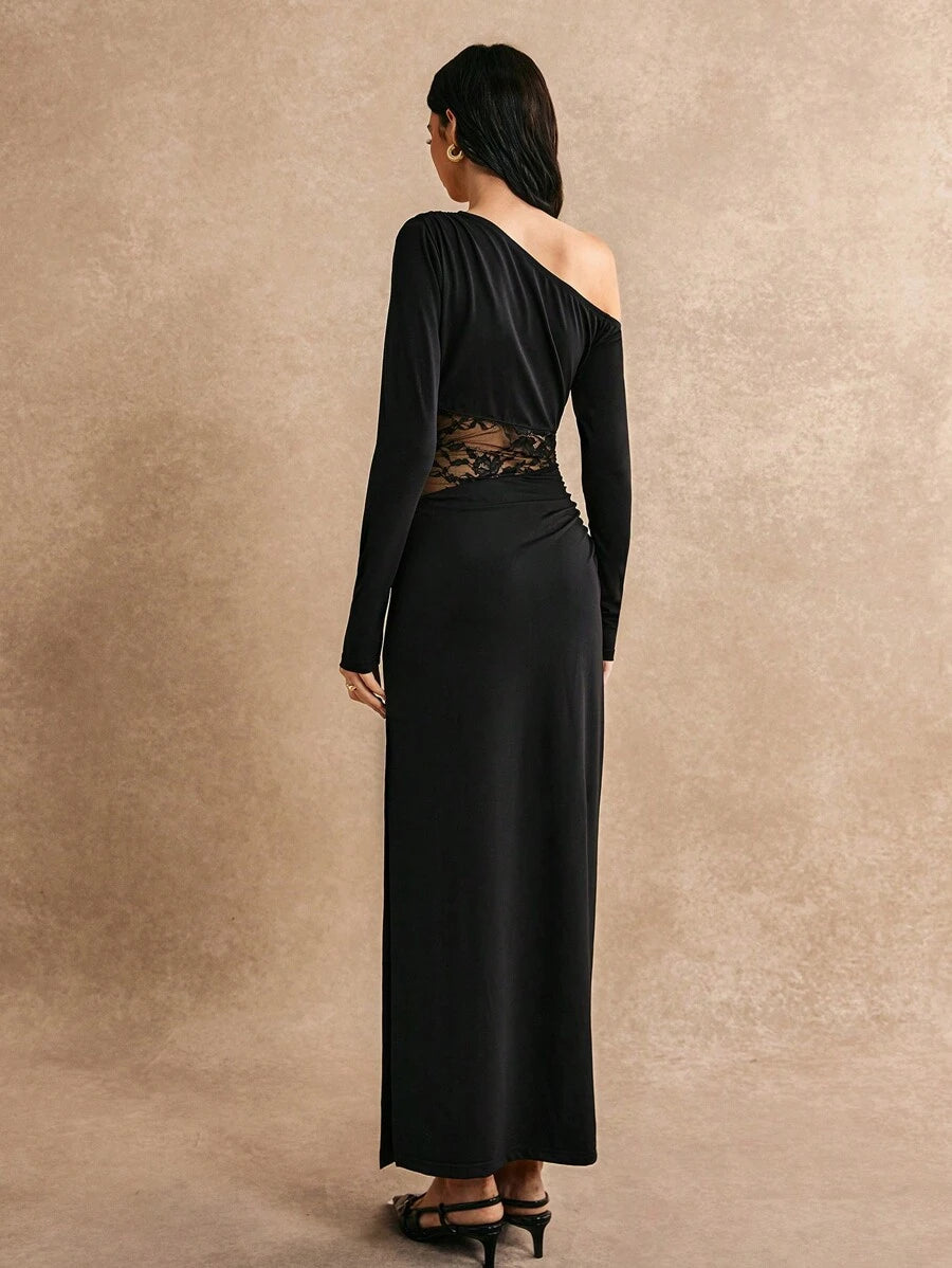 Poéselle long sleeves patchwork elegant