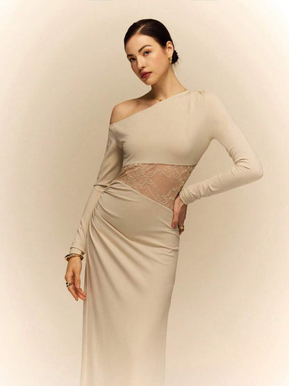 Poéselle long sleeves patchwork elegant