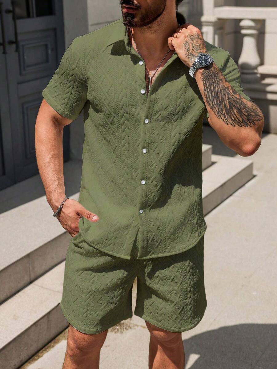 Manfinity CasualCool 2-piece summer set for men