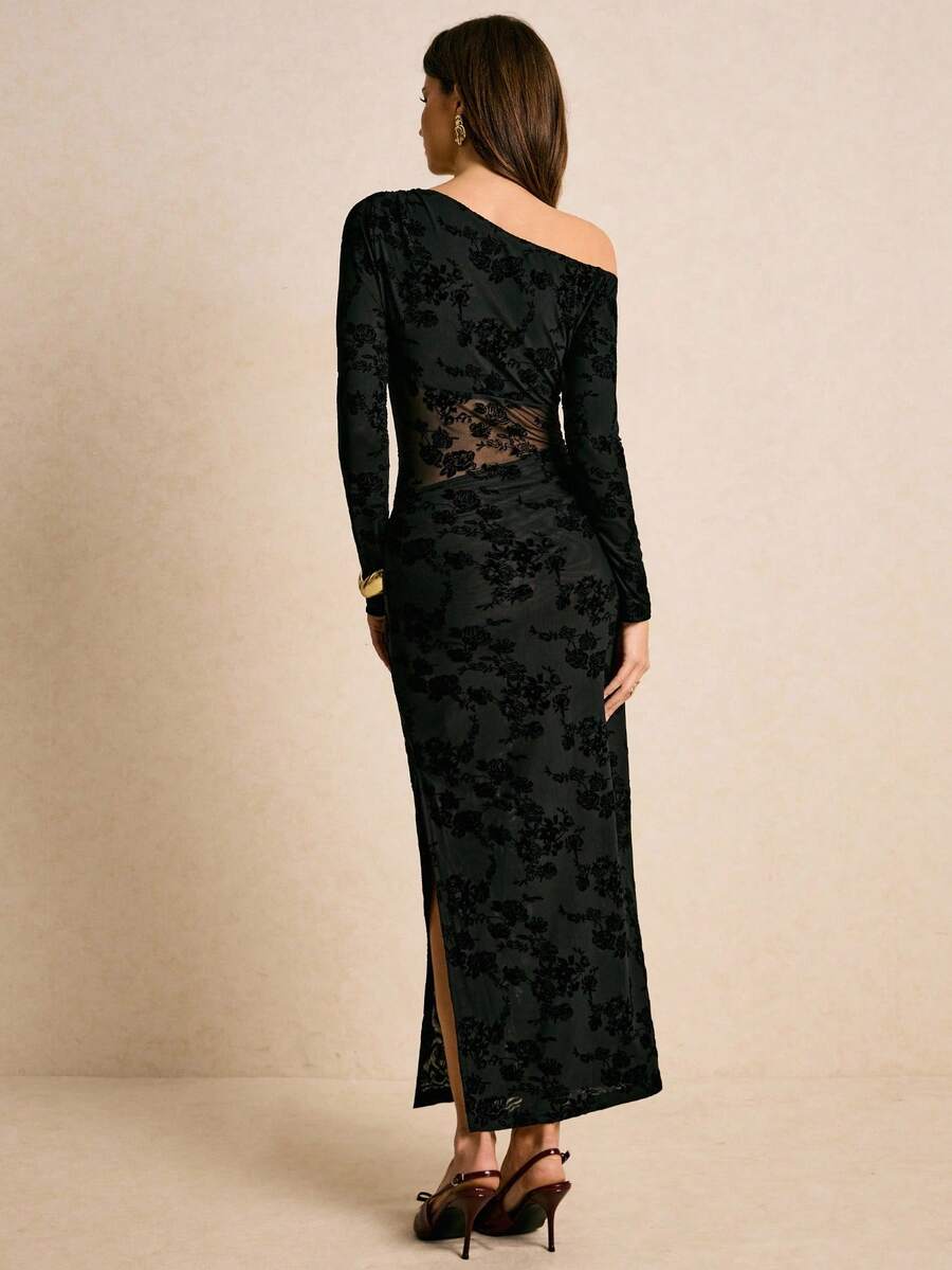 Poéselle long sleeves patchwork elegant