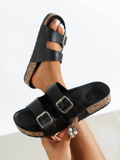 Women's Fashion Slippers Waterproof Non-Slip Thick Sole Wear