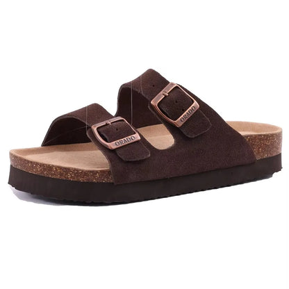 Crestar Women's Cork Footbed Slide Sandal