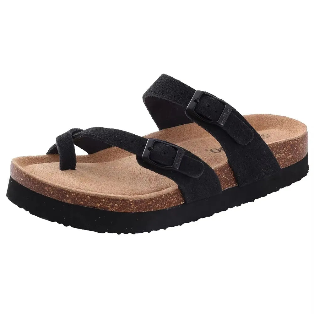 Crestar Women's Cork Footbed Slide Sandal