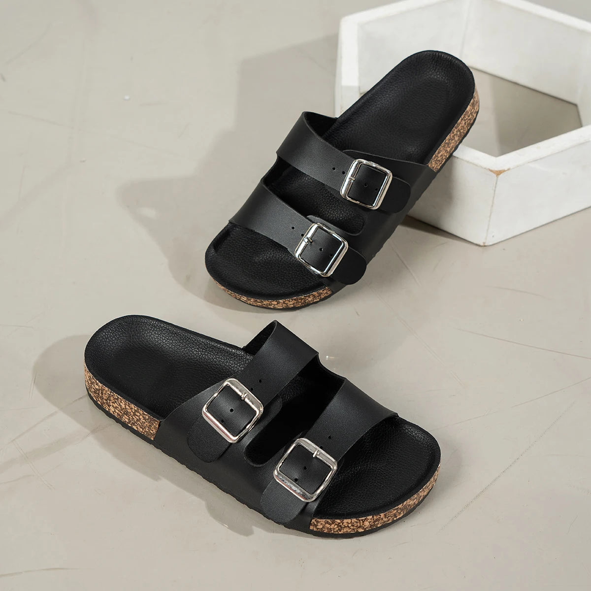 Women's Fashion Slippers Waterproof Non-Slip Thick Sole Wear