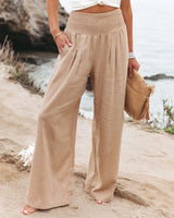 Women's casual pants with drawstring
