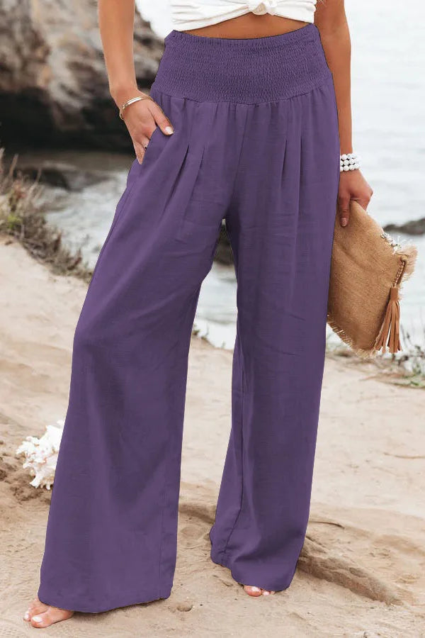 Women's casual pants with drawstring