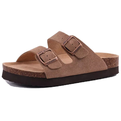 Crestar Women's Cork Footbed Slide Sandal