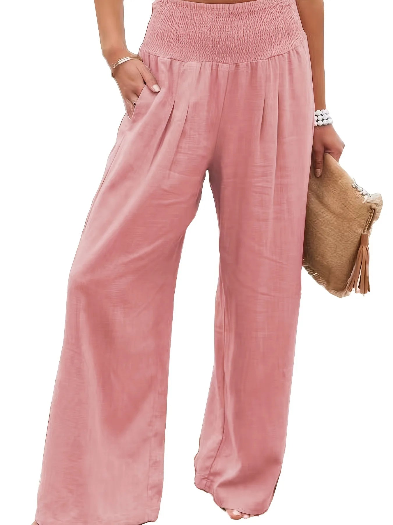 Women's casual pants with drawstring