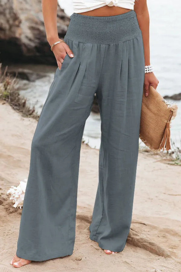 Women's casual pants with drawstring