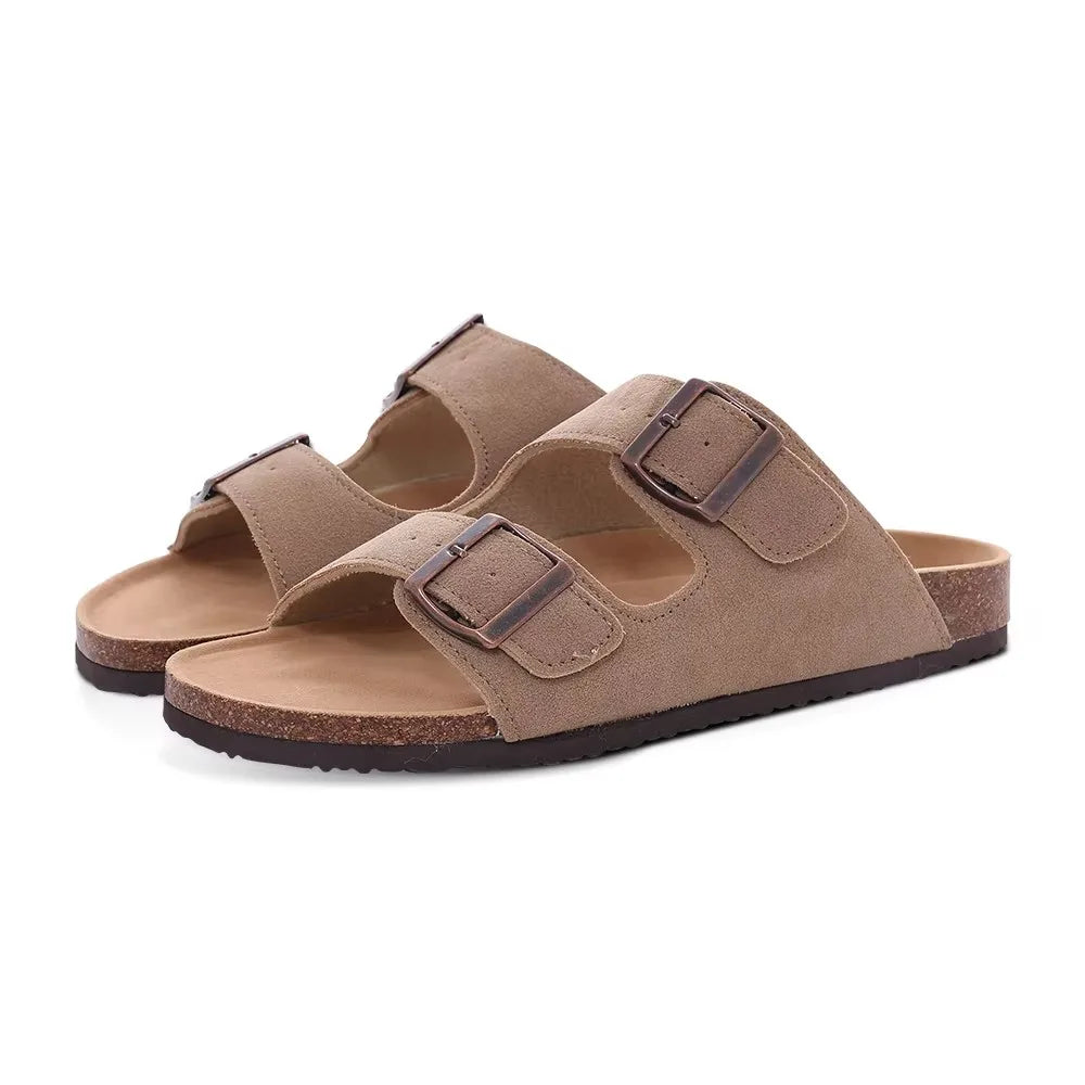 Crestar Women's Cork Footbed Slide Sandal
