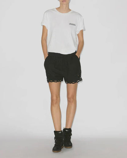 Authentieke leren sneakers met sleehak